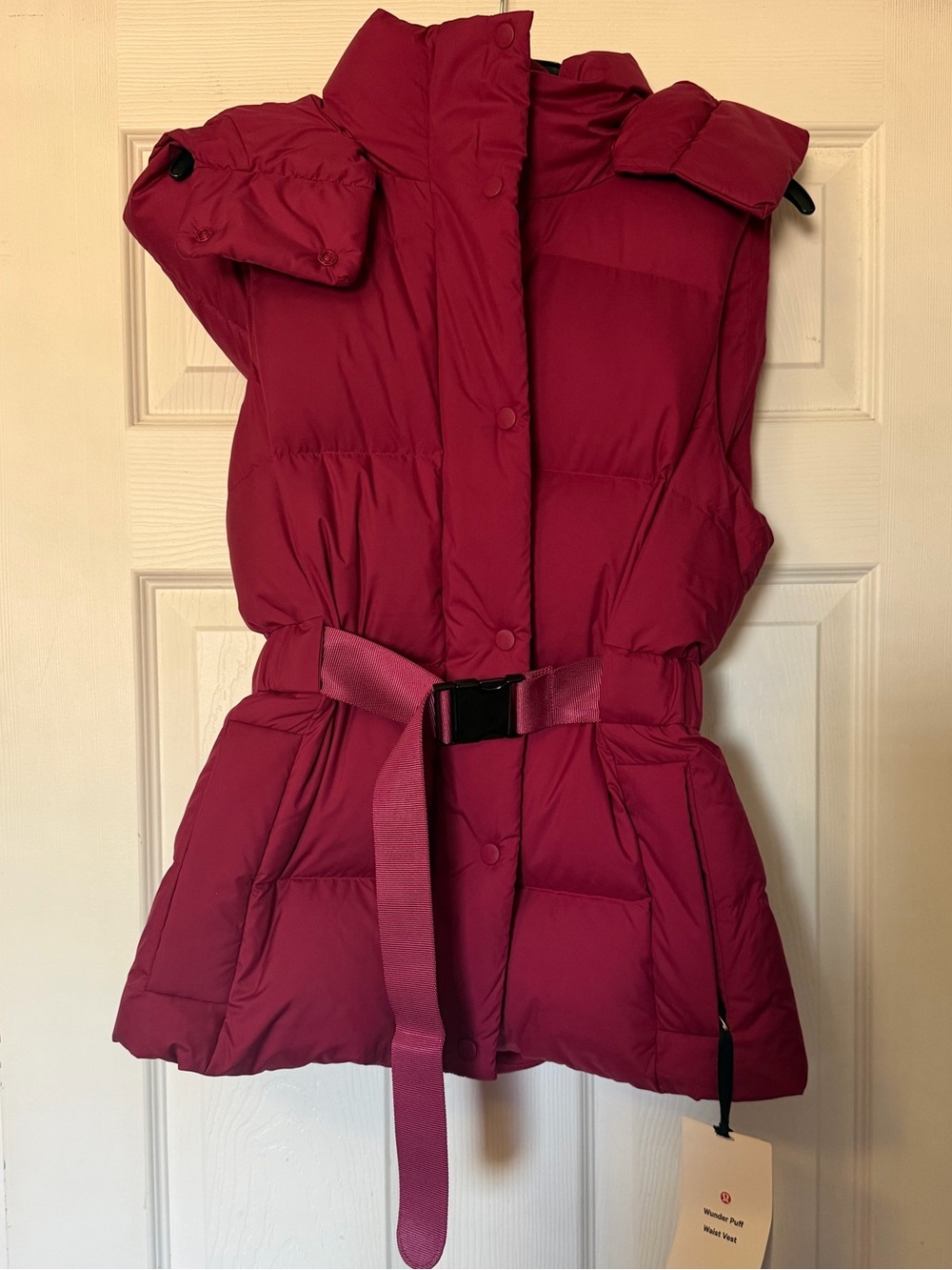 lululemon athletica Belted Down Puffer Vest - Magenta Pink - Picture 4 of 7